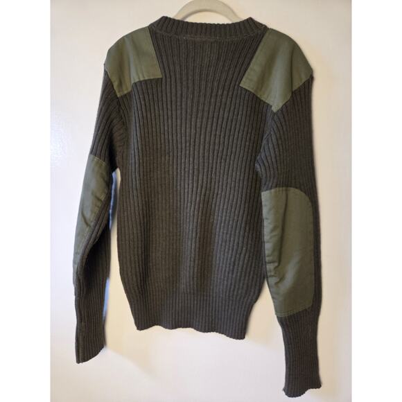 Military Service USMC Sweater Wool Men 42 Olive Green Jack Young 8405-01 Wooly - Picture 1 of 8